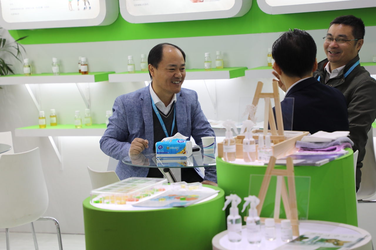 展館現場交流。
